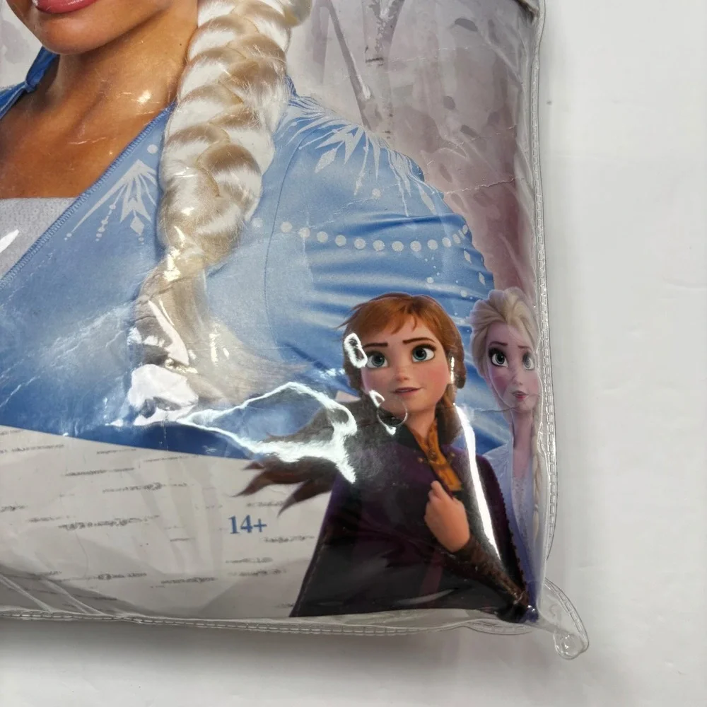 Disney Frozen II Elsa Costume Wig Blonde Braid Disguise Women Halloween Dress Up